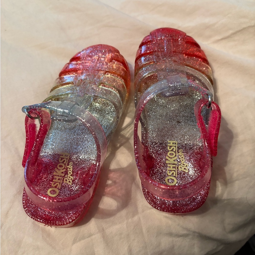 OshKosh B'gosh Pink Glitter Jelly Sandals
